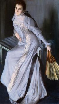 雅尅 埃米爾 佈蘭奇 Portrait Of Senora Eugenia Huici De Errazuriz 雅尅 埃米爾 佈蘭奇 Portrait Of Senora Eugenia Huici De Errazuriz